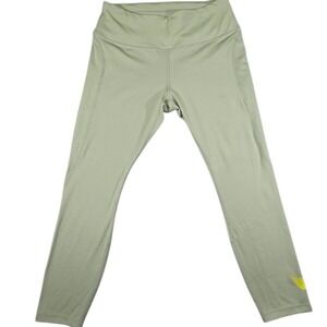 Nike Dri Fit Activewear 7/8 Mid-Rise Leggings Womens L Sage Green Workout Pants‎